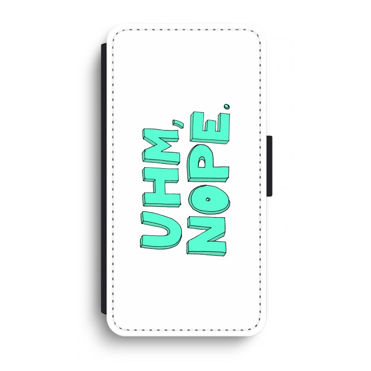 UHM, NOPE.: iPhone XR Flip Hoesje
