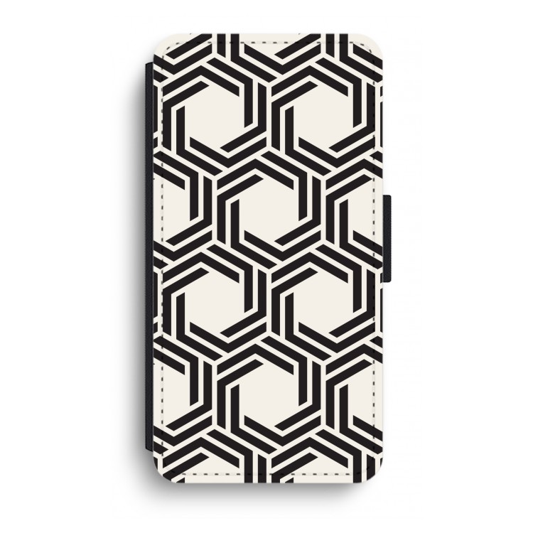Geometrisch patroon: iPhone XR Flip Hoesje