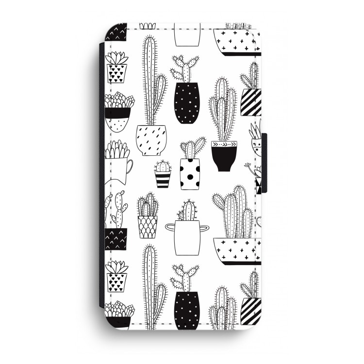 Cactusmotief: iPhone XR Flip Hoesje