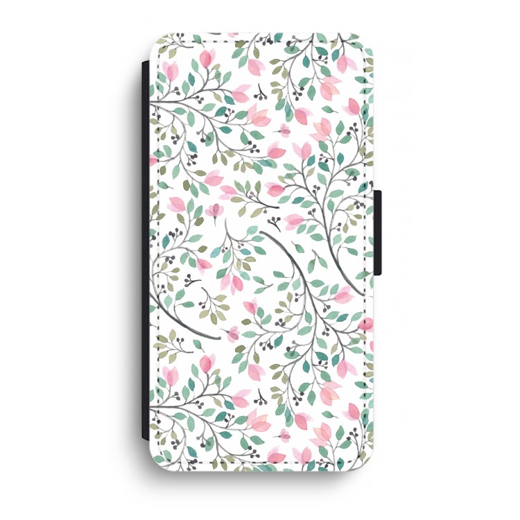 Sierlijke bloemen: iPhone XR Flip Hoesje