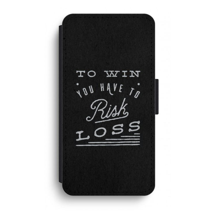 Risk loss: iPhone XR Flip Hoesje