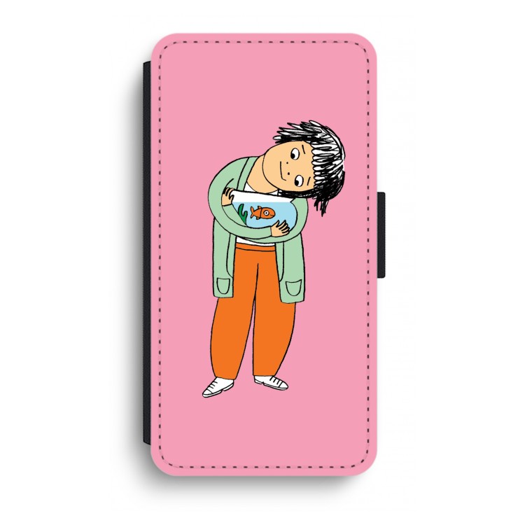 Visknuffel: iPhone XR Flip Hoesje