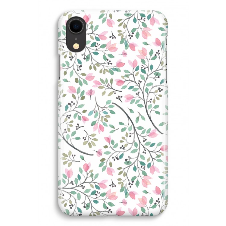 Sierlijke bloemen: iPhone XR Volledig Geprint Hoesje