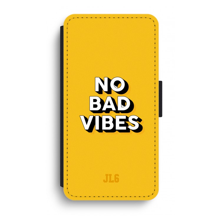 No Bad Vibes: iPhone XR Flip Hoesje
