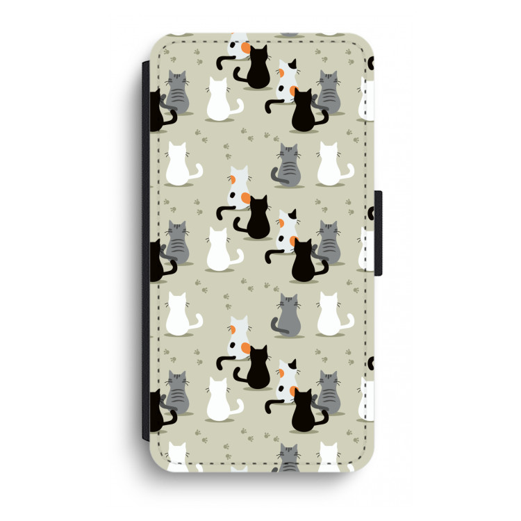 Katten: iPhone XR Flip Hoesje