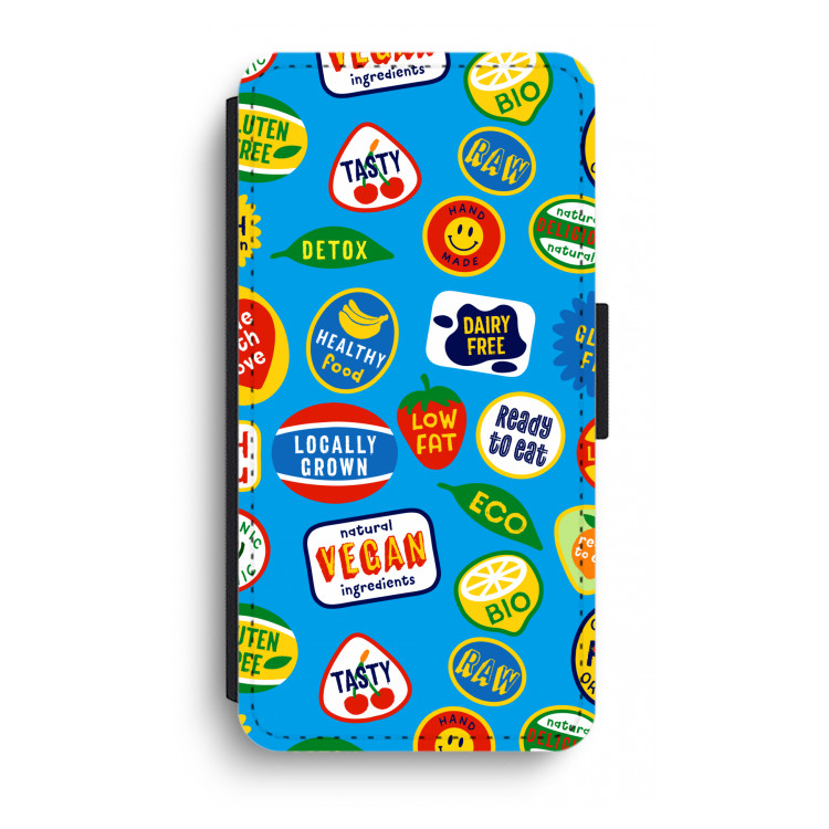 Fruitsticker: iPhone XR Flip Hoesje