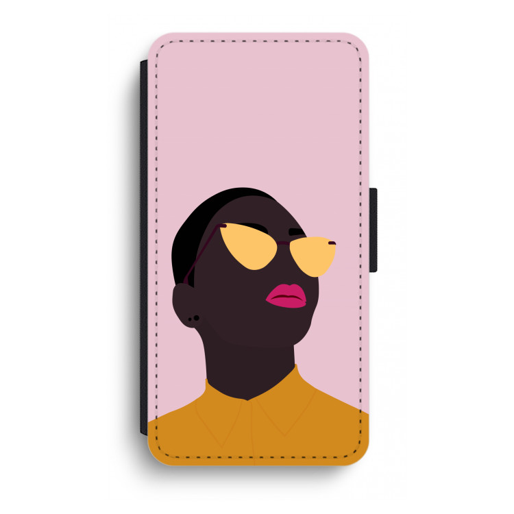 Yellow glasses: iPhone XR Flip Hoesje