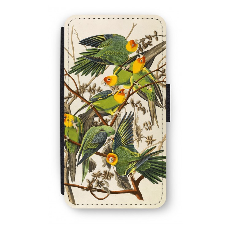 Carolinaparkiet: iPhone XS Flip Hoesje