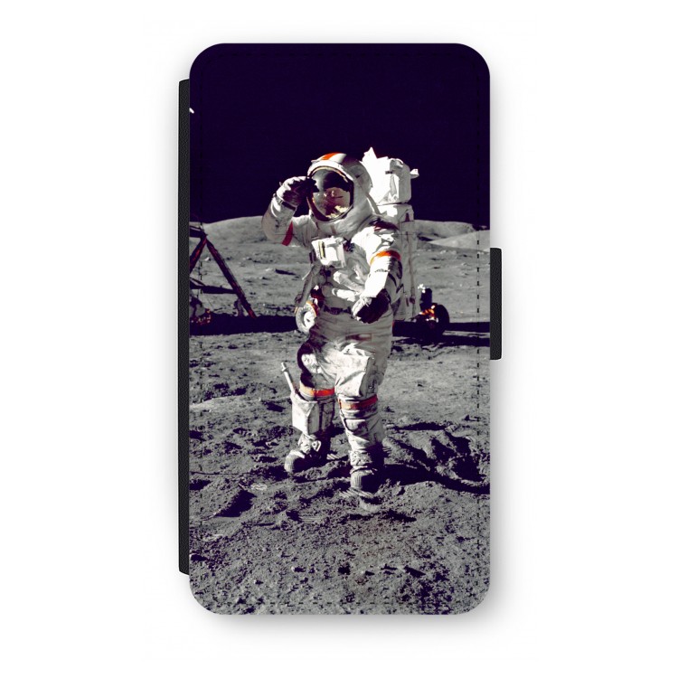 Spaceman: iPhone XS Flip Hoesje