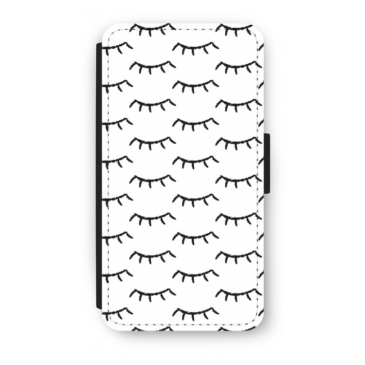 Wimpers: iPhone XS Flip Hoesje