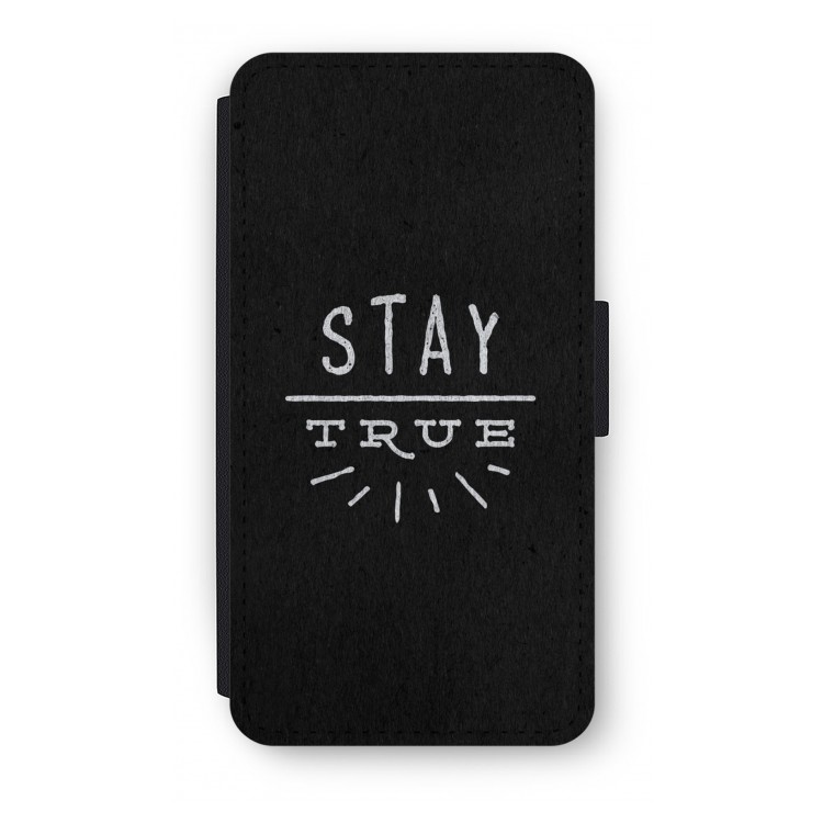 Stay true: iPhone XS Flip Hoesje