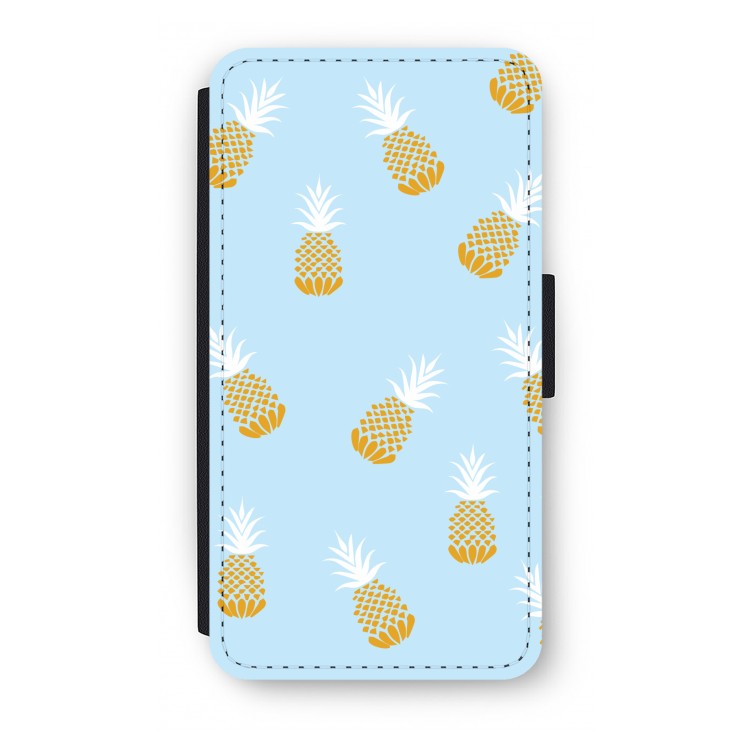 Ananasjes: iPhone XS Flip Hoesje