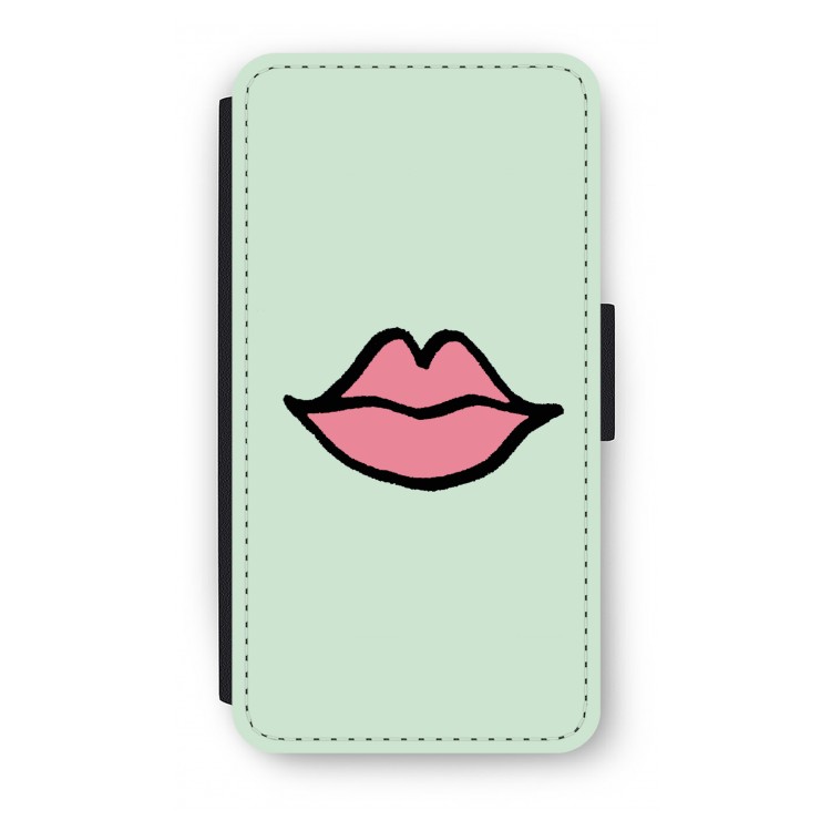 Kusje: iPhone XS Flip Hoesje