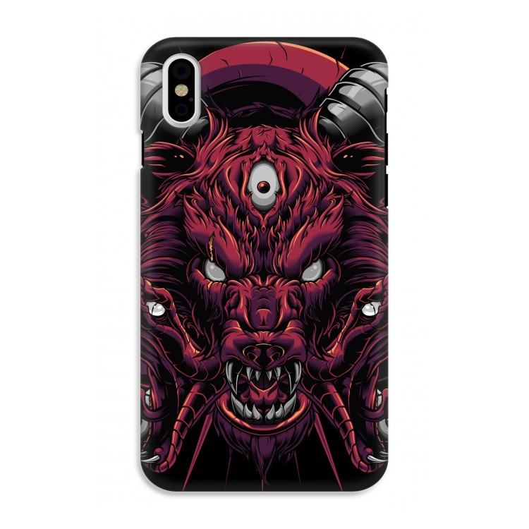 Hell Hound and Serpents: iPhone XS Tough Case