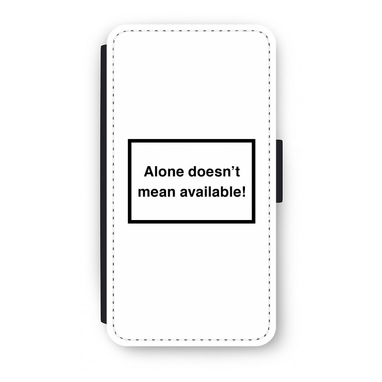 Alone: iPhone XS Flip Hoesje