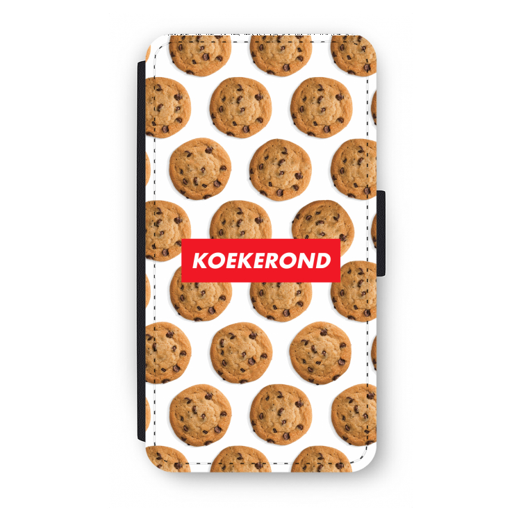 Koekerond: iPhone XS Flip Hoesje