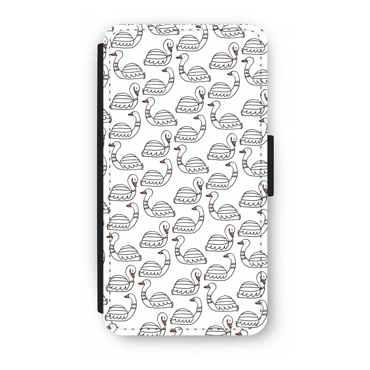 Zwanen: iPhone XS Flip Hoesje