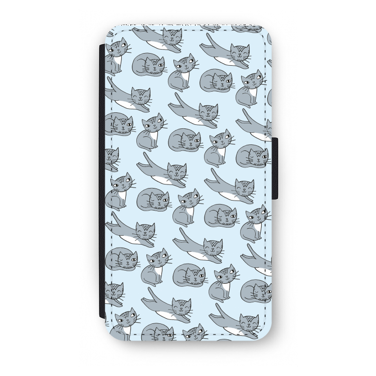 Poezen: iPhone XS Flip Hoesje