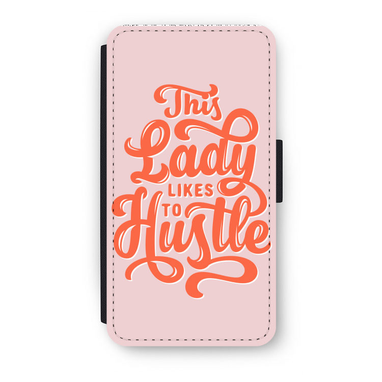 Hustle Lady: iPhone XS Flip Hoesje