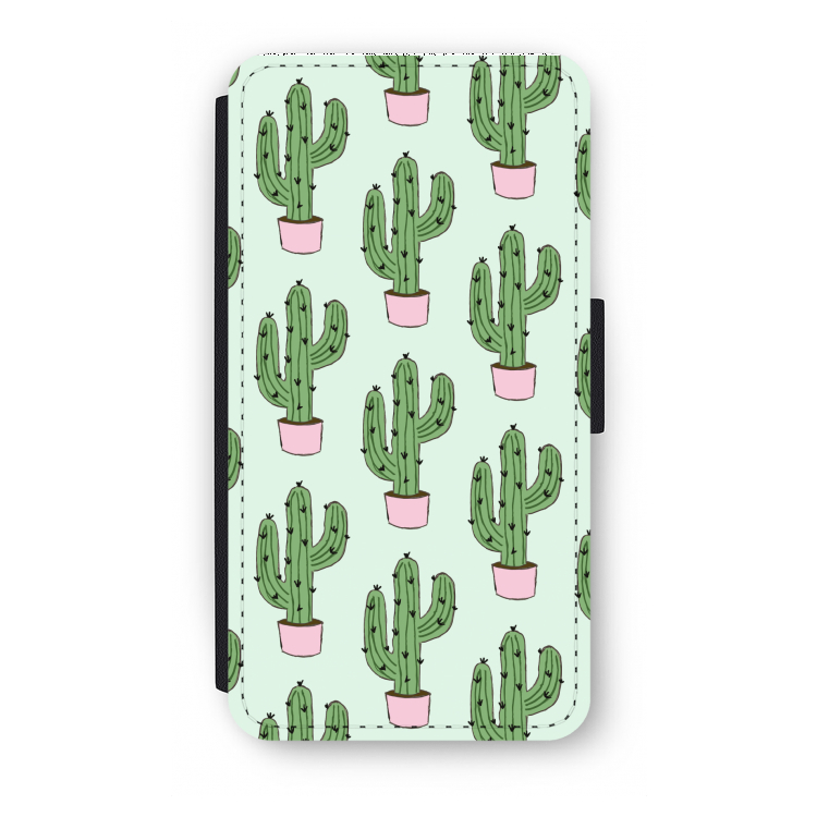 Cactus Lover: iPhone XS Flip Hoesje