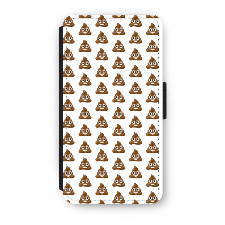Poop emoji: iPhone XS Flip Hoesje
