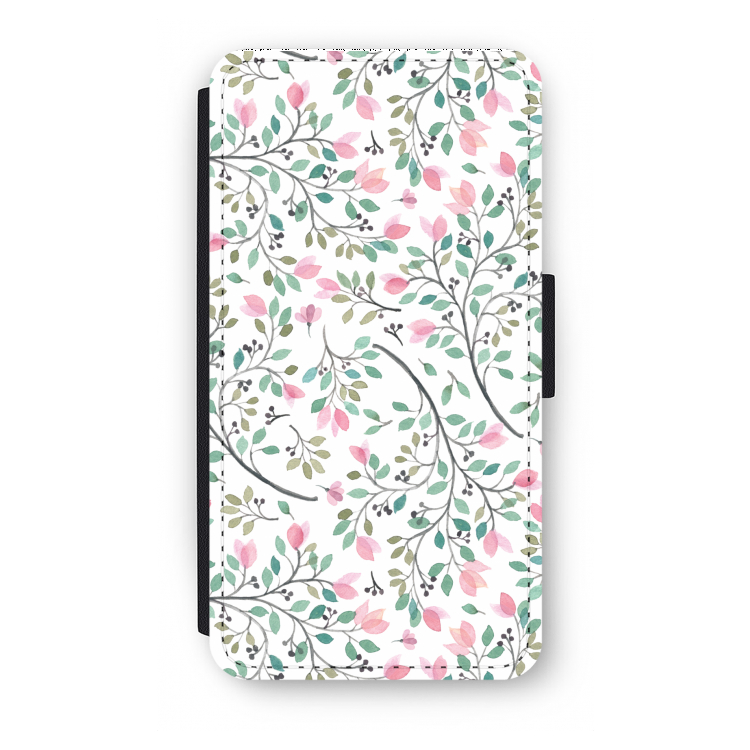 Sierlijke bloemen: iPhone XS Flip Hoesje