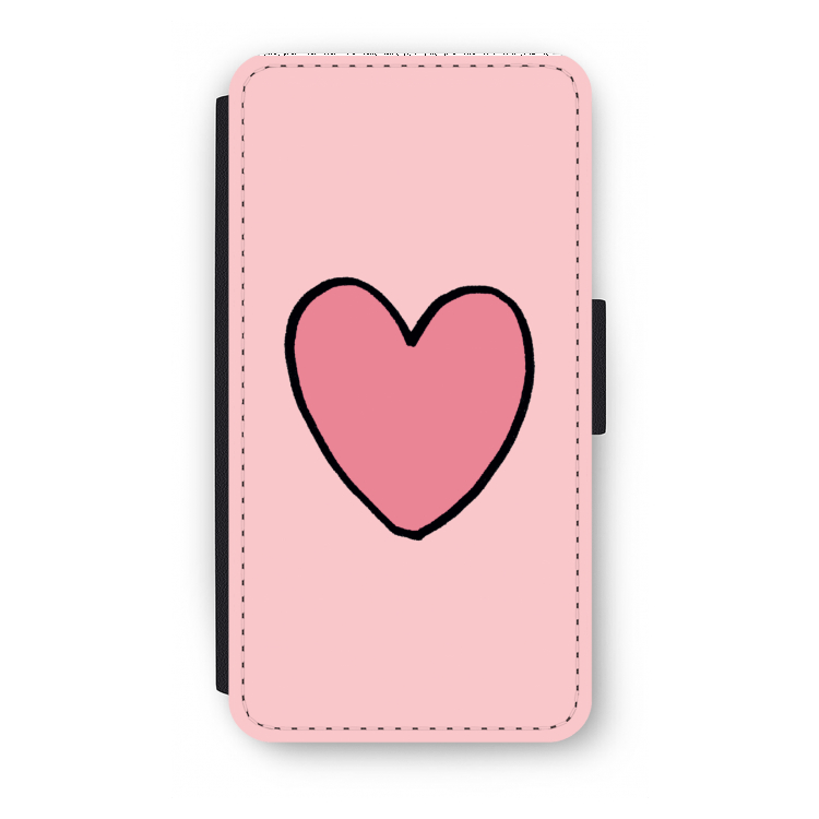 Hartje: iPhone XS Flip Hoesje