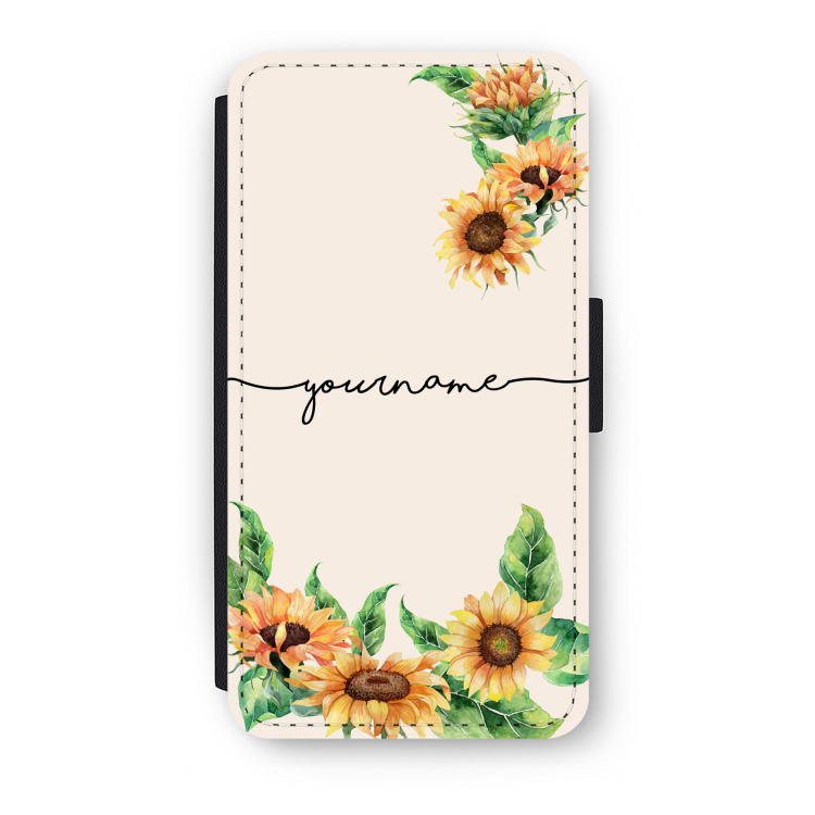 Zonnebloemen: iPhone XS Flip Hoesje