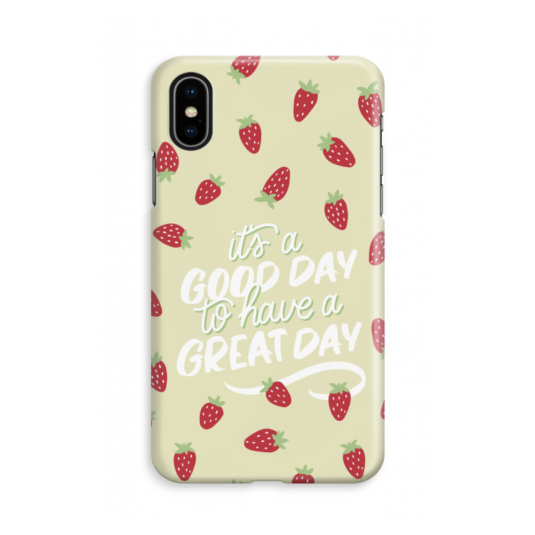 Don't forget to have a great day: iPhone Xs Volledig Geprint Hoesje