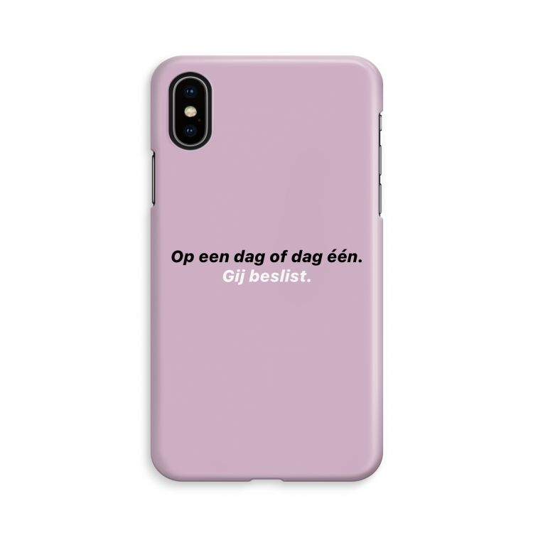 gij beslist: iPhone Xs Volledig Geprint Hoesje