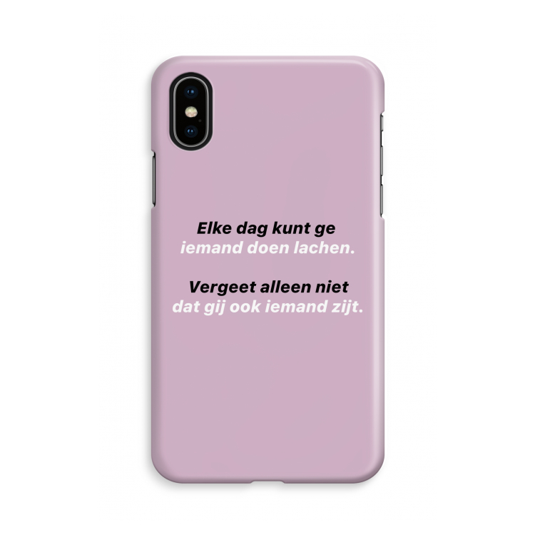 gij zijt ook iemand: iPhone Xs Volledig Geprint Hoesje