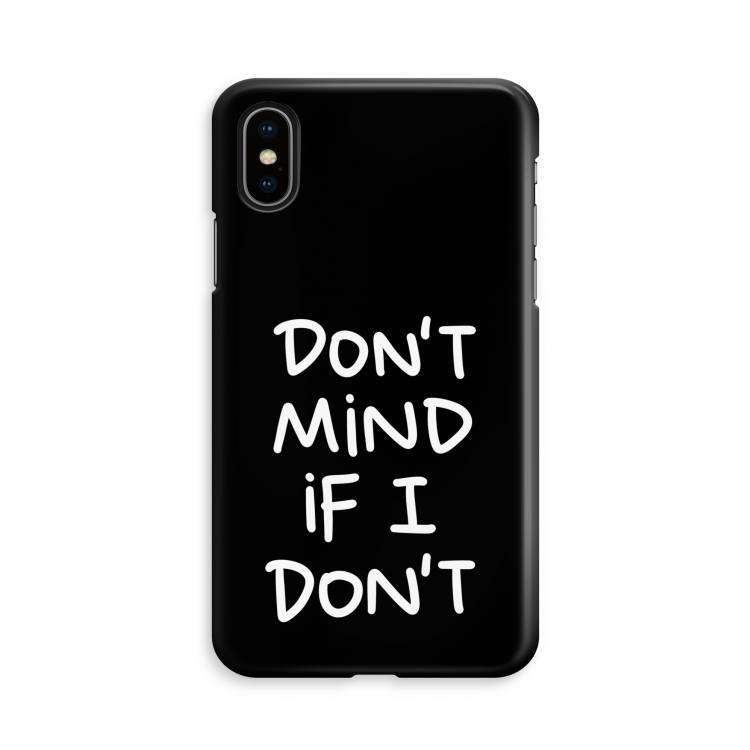 Don't Mind: iPhone Xs Volledig Geprint Hoesje