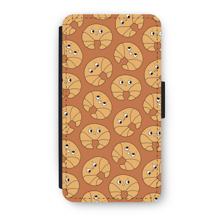 Croissant: iPhone XS Flip Hoesje