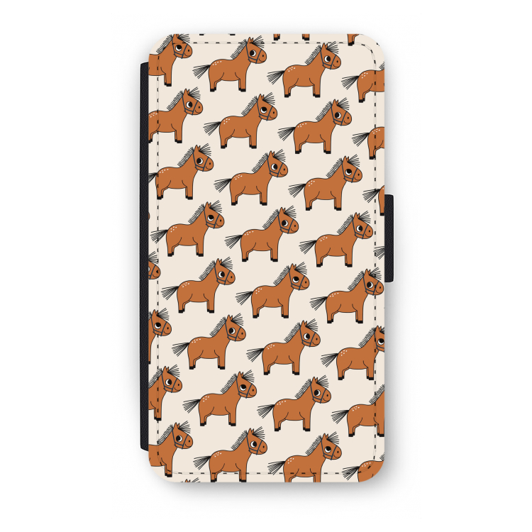 Pony: iPhone XS Flip Hoesje
