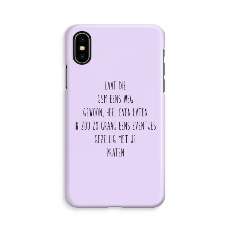 GSM: iPhone Xs Volledig Geprint Hoesje