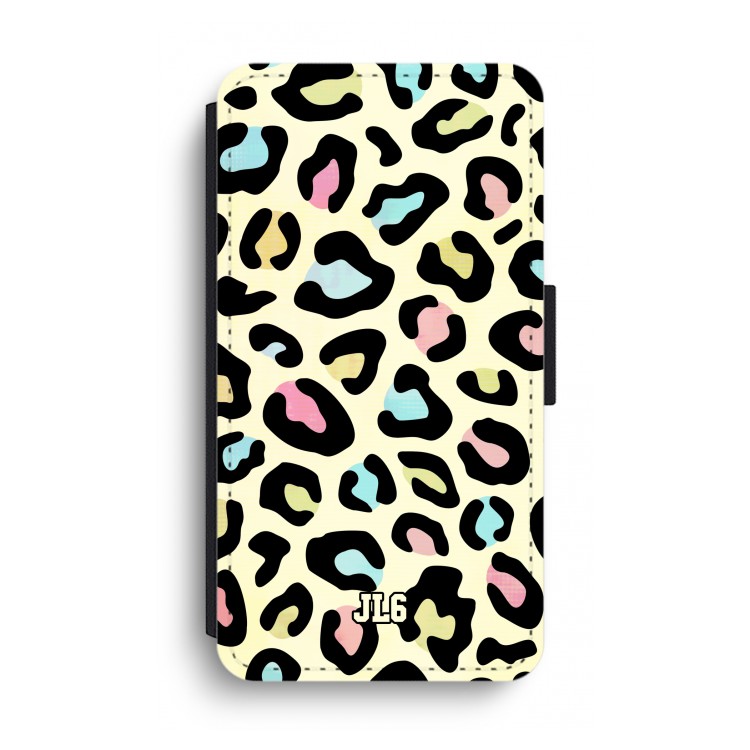 Leopard pattern: iPhone XS Max Flip Hoesje