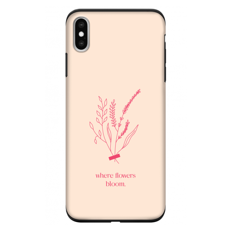 Where flowers bloom: iPhone XS Max Tough Case