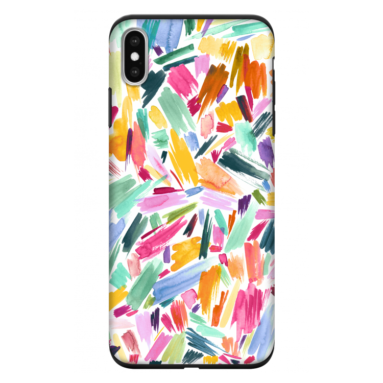 Watercolor Brushstrokes: iPhone XS Max Tough Case