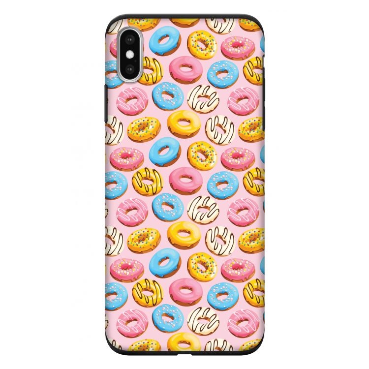 Pink donuts: iPhone XS Max Tough Case
