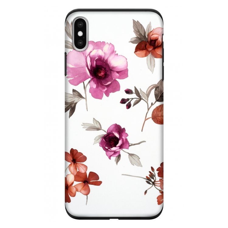 Geschilderde bloemen: iPhone XS Max Tough Case