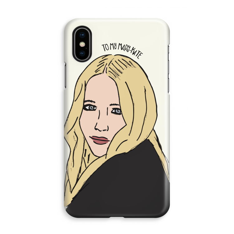Mary Kate: iPhone XS Max Volledig Geprint Hoesje