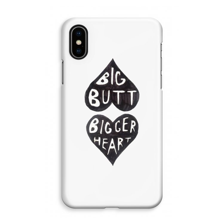 Big butt bigger heart: iPhone XS Max Volledig Geprint Hoesje