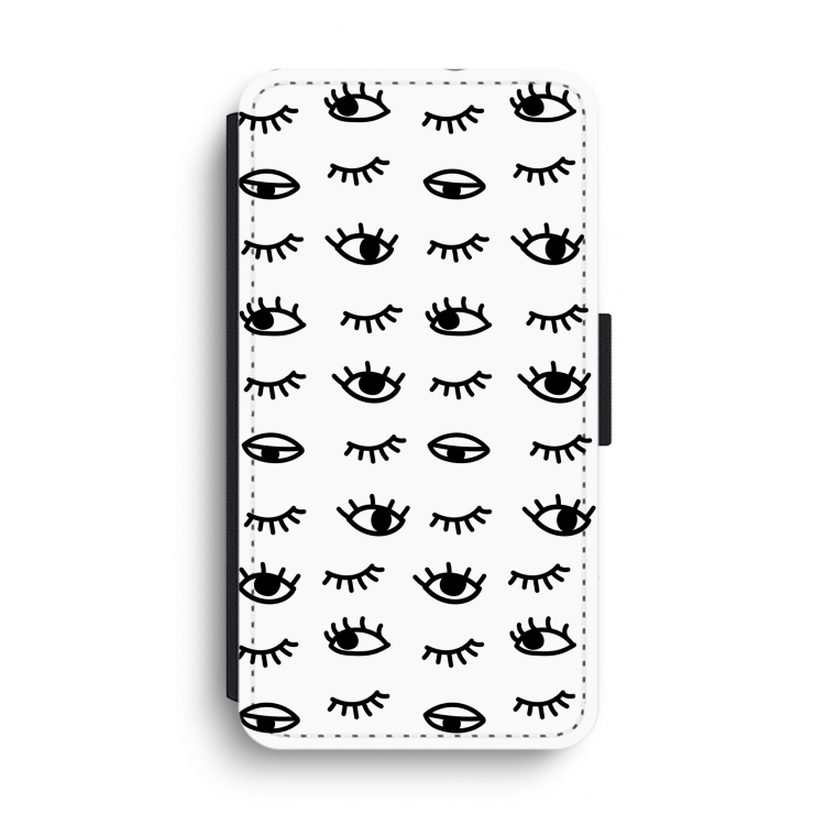 Eye pattern #2: iPhone XS Max Flip Hoesje