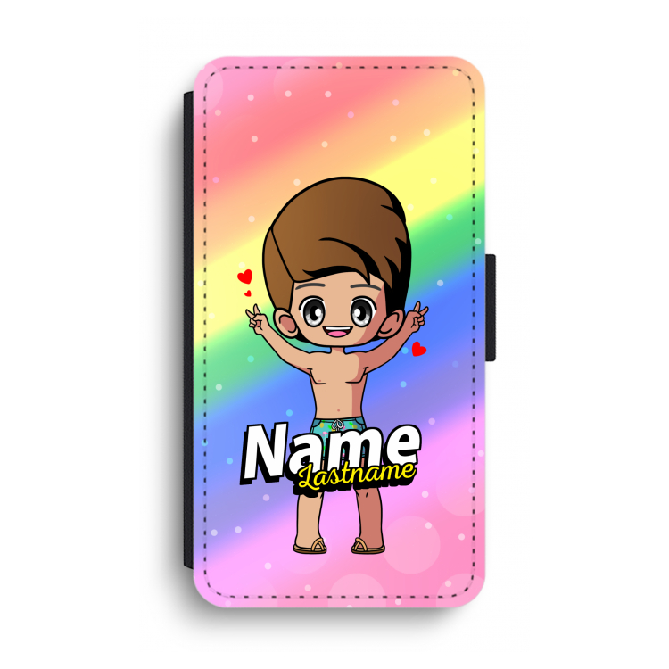 Chibi Maker man: iPhone XS Max Flip Hoesje