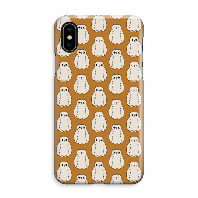 Uilen: iPhone XS Max Volledig Geprint Hoesje