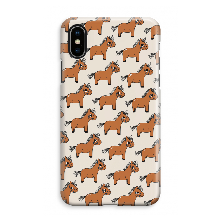 Pony: iPhone XS Max Volledig Geprint Hoesje