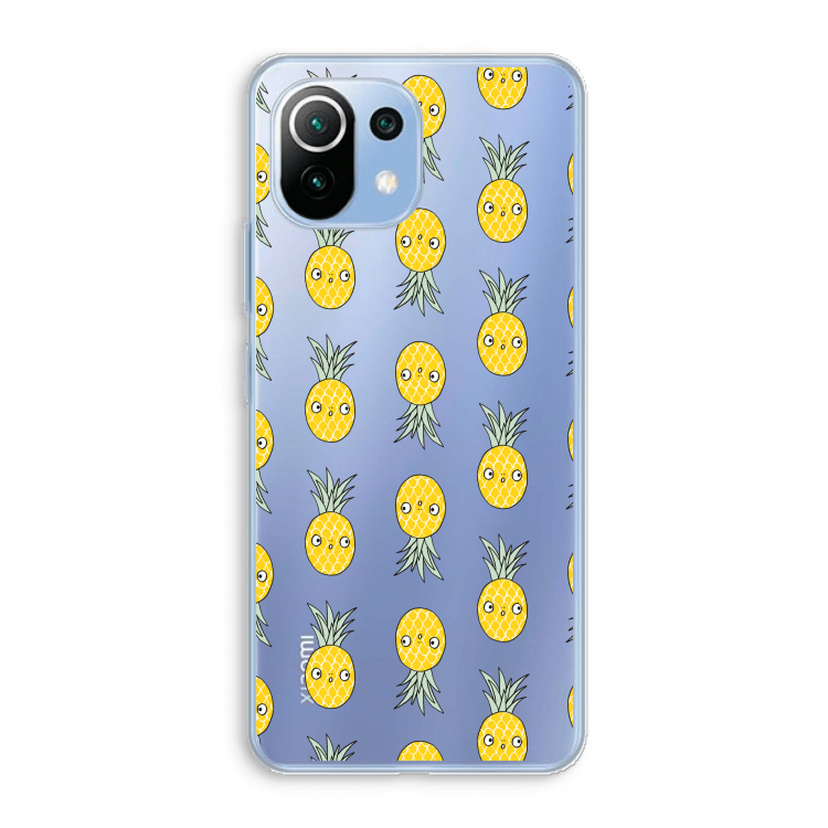 Ananas: Xiaomi Mi 11 Lite Transparant Hoesje