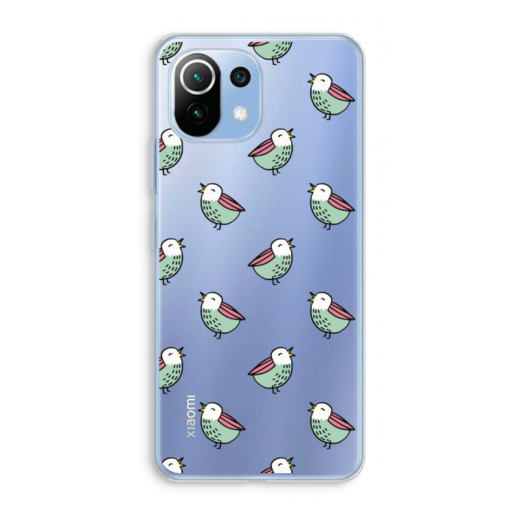 Vogeltjes: Xiaomi Mi 11 Lite Transparant Hoesje