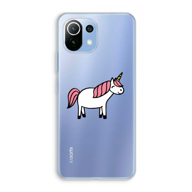 Eenhoorn: Xiaomi Mi 11 Lite Transparant Hoesje