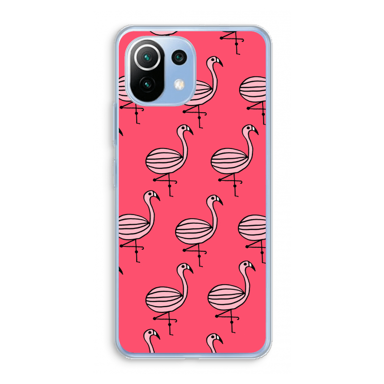 Flamingo: Xiaomi Mi 11 Lite Transparant Hoesje